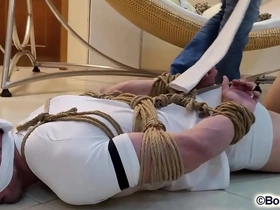 Look forward peter barefoot sockgagged struggling helpless hot gay porn dad