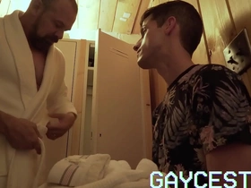 Gaycest - grandpa gives virgin boy first taste of cock and cum gay porn roughly thailand