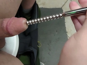 Testing out my new ribbed sounding rod itto gay porn japan