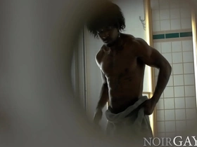 Spying on bbc's hot shower and caught chinese romantic gay porn