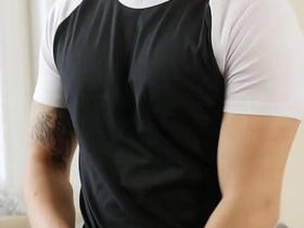 Bastian karim play with his sexy uncut dick korean bubble butt gay porn