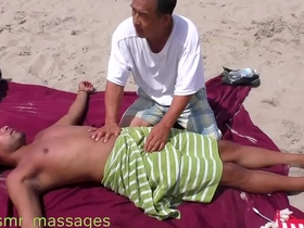 Nipple & penis massage on a public beach hot handsome asian gay porn