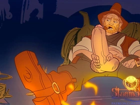 Around the campfire gay porn chinese creampie