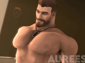 Soldier:76 x reaper - overwatch sfm hot asian hunks gay porn