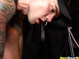 Rough gay sex in bdsm lock-up hot asian hunks gay porn