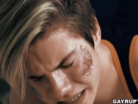 Pierce paris catches his stepson, jordan lake wearing a abbreviated outfit. pierce tells jordan to get medial o give him a through-and-through naming in how to suck cock! gay porn chinese handsome