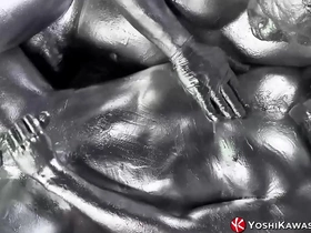 Yoshikawasakixxx - asian jock covered in paint and banged hot japanese happy-go-lucky sex porn