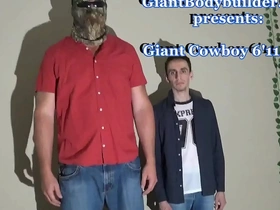 The gargantuan cow boy, 6'11