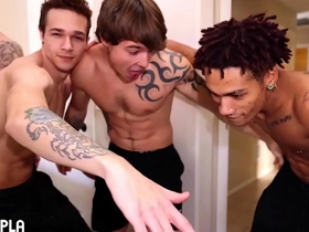 Str8 stud fucks his first guy. nerves are high! japan gay porn イケメンノンケ