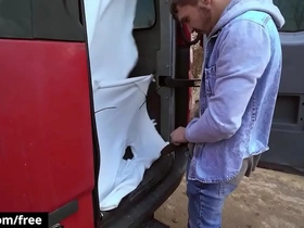 Tony gets in the van & undresses majk before get him on his knees to drill his bore - bromo korean gay collaborate porn