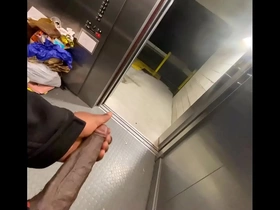 Public elevator got on to so i stroked my  bbc (solo almost caught) chinese tiktok gay porn