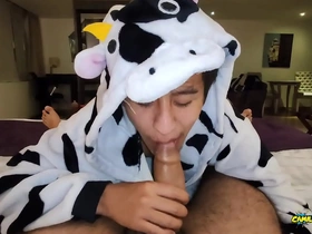 Anal fucking pov dreichwe back a cow pijama sucking and riding my big uncut cock until he earns my hot milk - camilo brown singapore gay porn