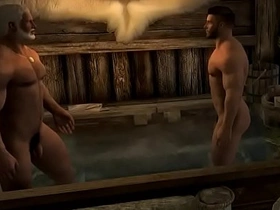 Skyrim hot bath after the battle hot blithe deepthroat porn