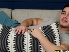 Robust jocks  threesome gay sex after gymnastics hot gay porn college