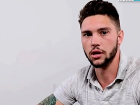 Tattooed stud stroking his hairy shaft during solo scene porn gay japan teen