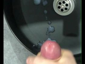 Jerking off a big dick in the bathroom! in the course moans! congeries of cum! husky straight guy! chinese gay porn web