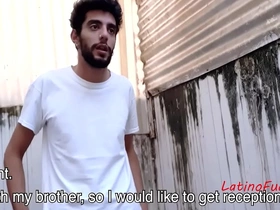 Two latino twinks implore a for all to see man for money hot erotic gay porn