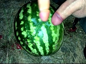 I found a watermelon in the forest and fucked it with two members / premier danseur orgasm / russian dirty talk / dildo hot asian small fry gay porn