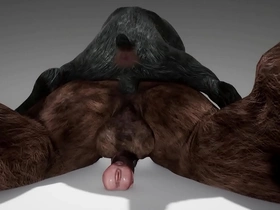 Minotaur fucks goat and cums down his throat - wildlife hot gay porn public